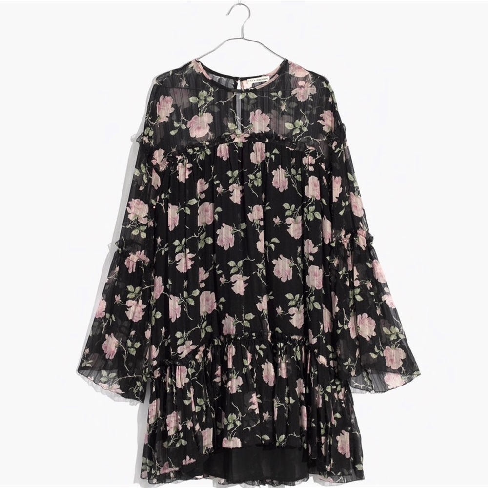 Ulla Johnson Dahlia Floral Mini Dress Sz S/4 - Picture 4 of 6